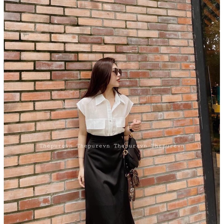ÁO SƠ MI TRẮNG ĐŨI CỘC TAY