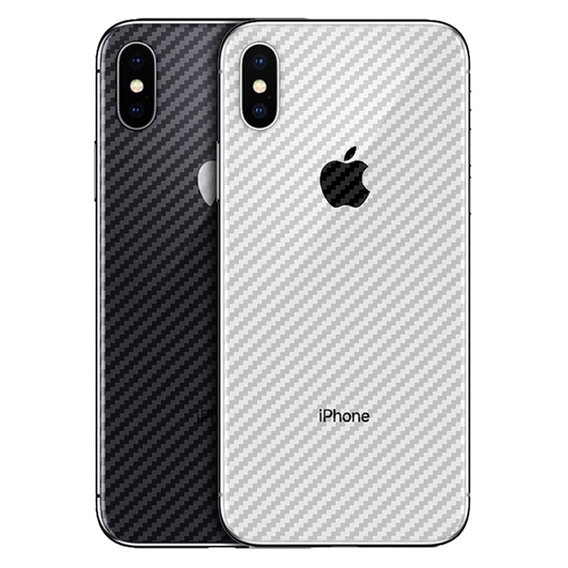 iPhone 11 PRO XS MAX XR X 7 8 6 6S PLUS Carbon Fiber Soft Back Protector Sticker Back Film