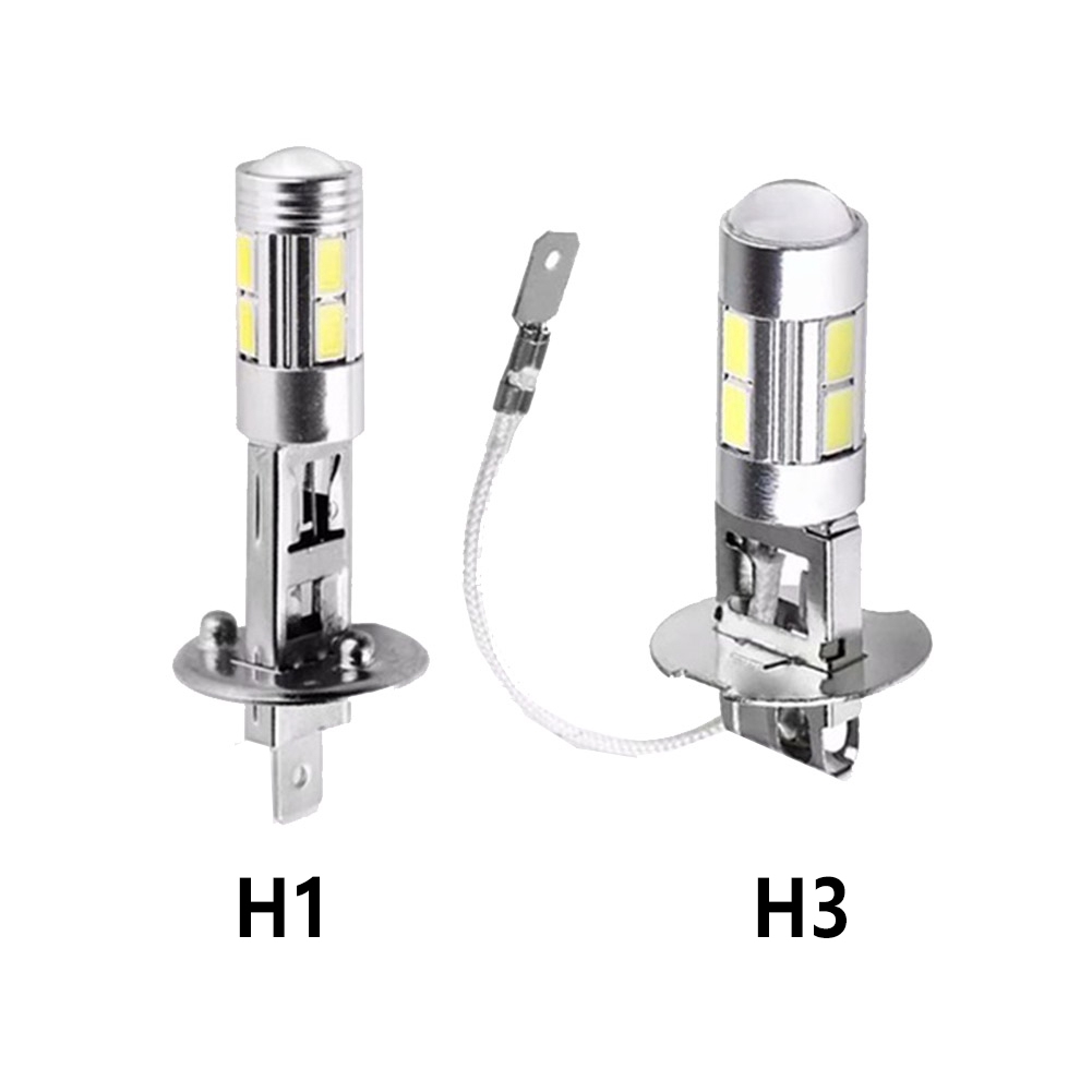 1 Bóng Đèn Led Ban Ngày 5630 5730 H1 / H3 10smd Cho Xe Hơi