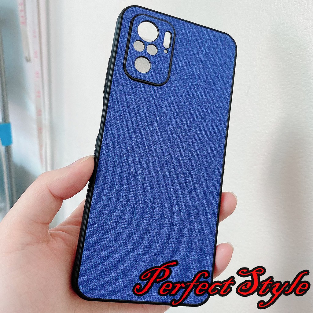 Ốp lưng Xiaomi redmi note 10 / note 10 pro họa tiết vải Jean cao cấp