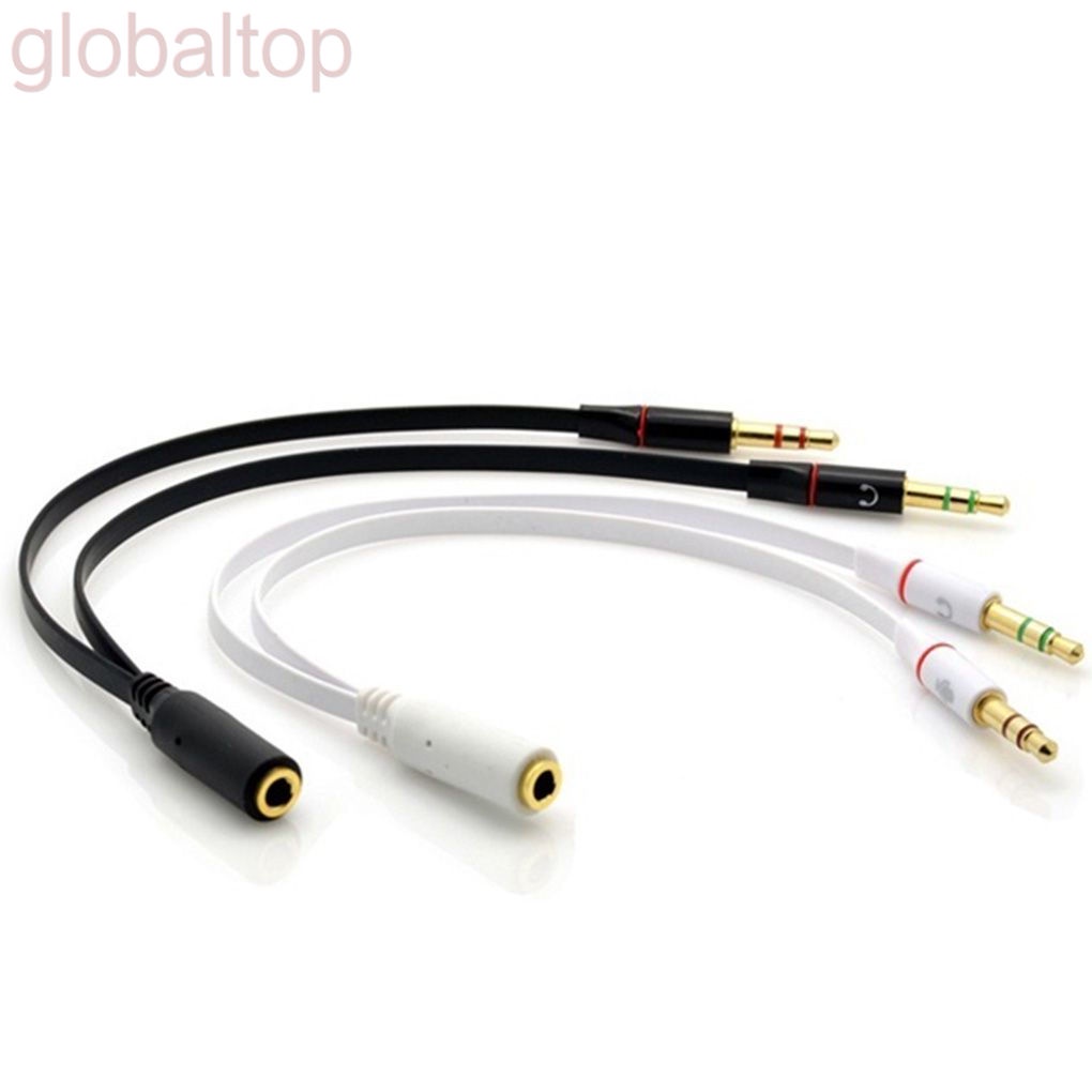 Cáp Chuyển Đổi Âm Thanh Chữ Y Từ Giắc Cắm 3.5mm Sang 2 Đầu Cắm 1 Lỗ Cắm