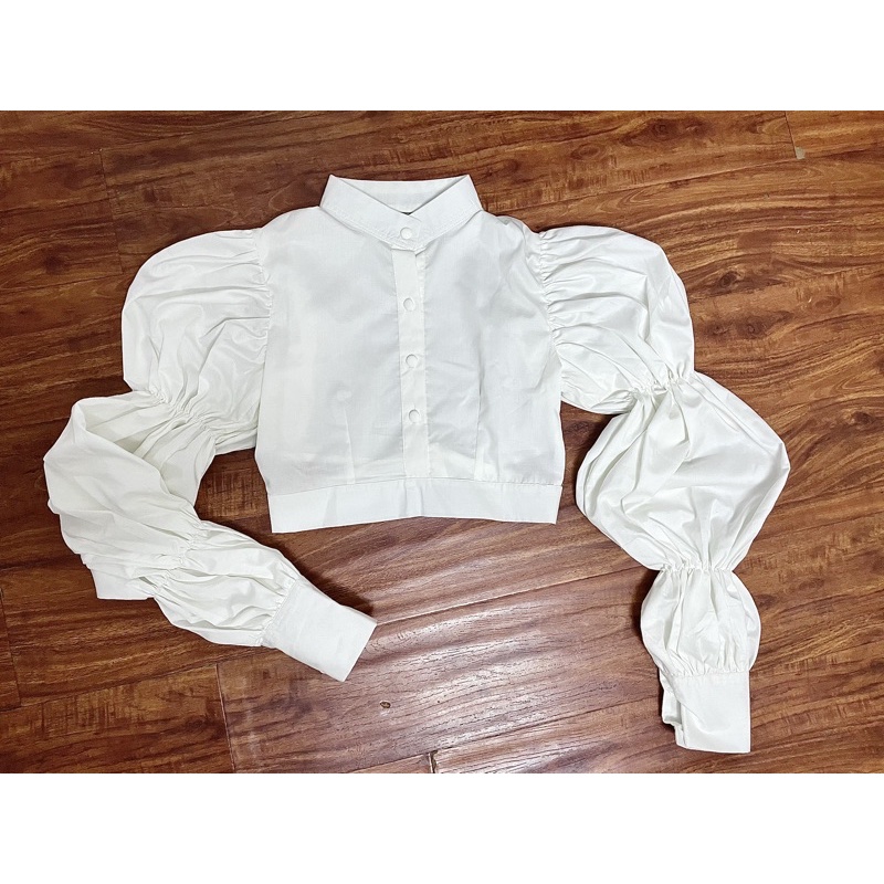 (SẴN) Lala.Clothing Áo sơ mi ngắn tay phồng M60
