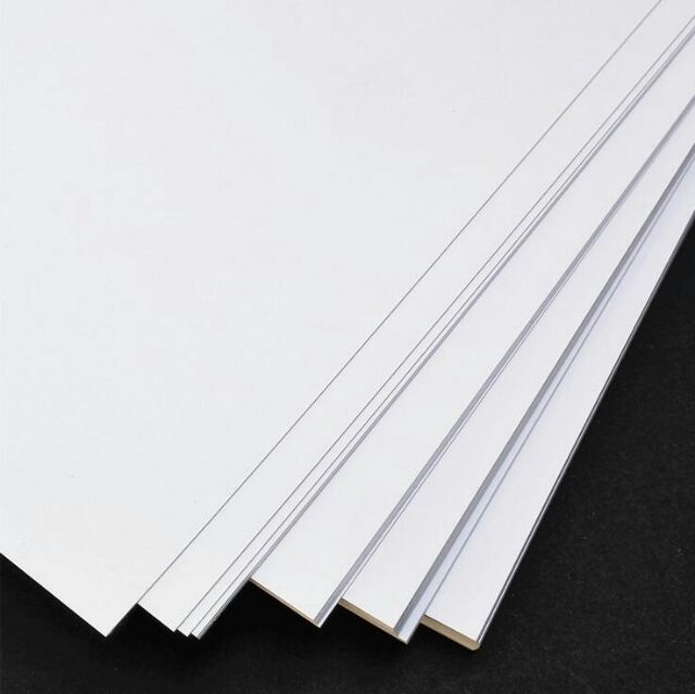 10 tờ giấy A4 trắng DÀY định lượng 250gsm (làm sổ, scrapbook, flashcard, giấy vẽ ..)