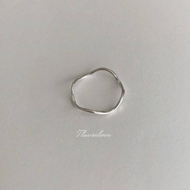 Nhẫn bạc TLEE Slow trơn cá tính TleeJewelry A0299