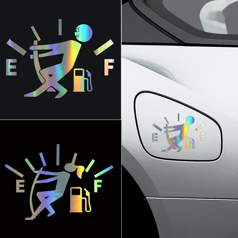 Laser Tem Decal Dán Trang Trí Nắp Bình Xăng Ô Tô Xe Hơi Màu