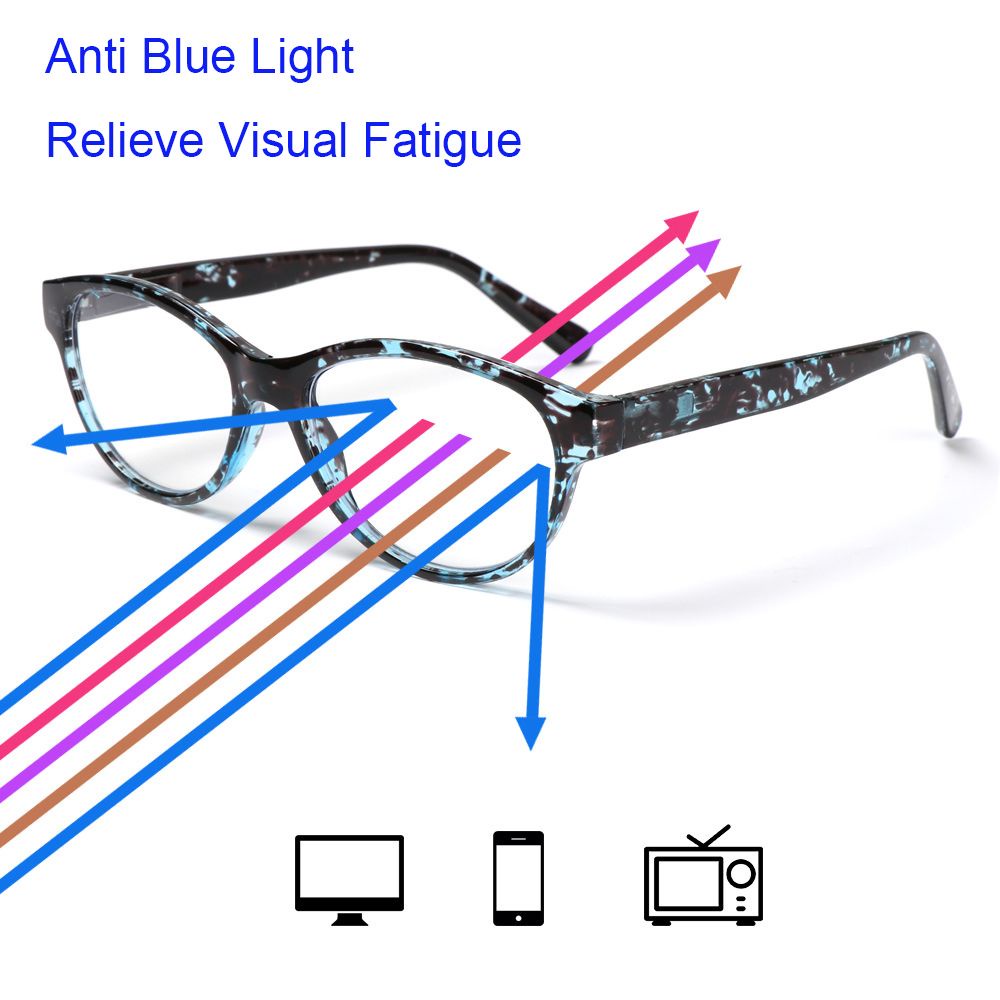 Mắt kính đọc sách chống ánh sáng xanh + 1.0 + 4.0 thời trang cho nữ