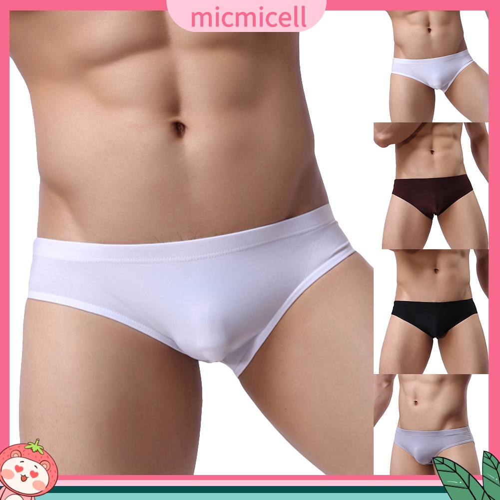 Quần Lót Nam Vải Lụa Lạnh Màu Sắc Thời Trang