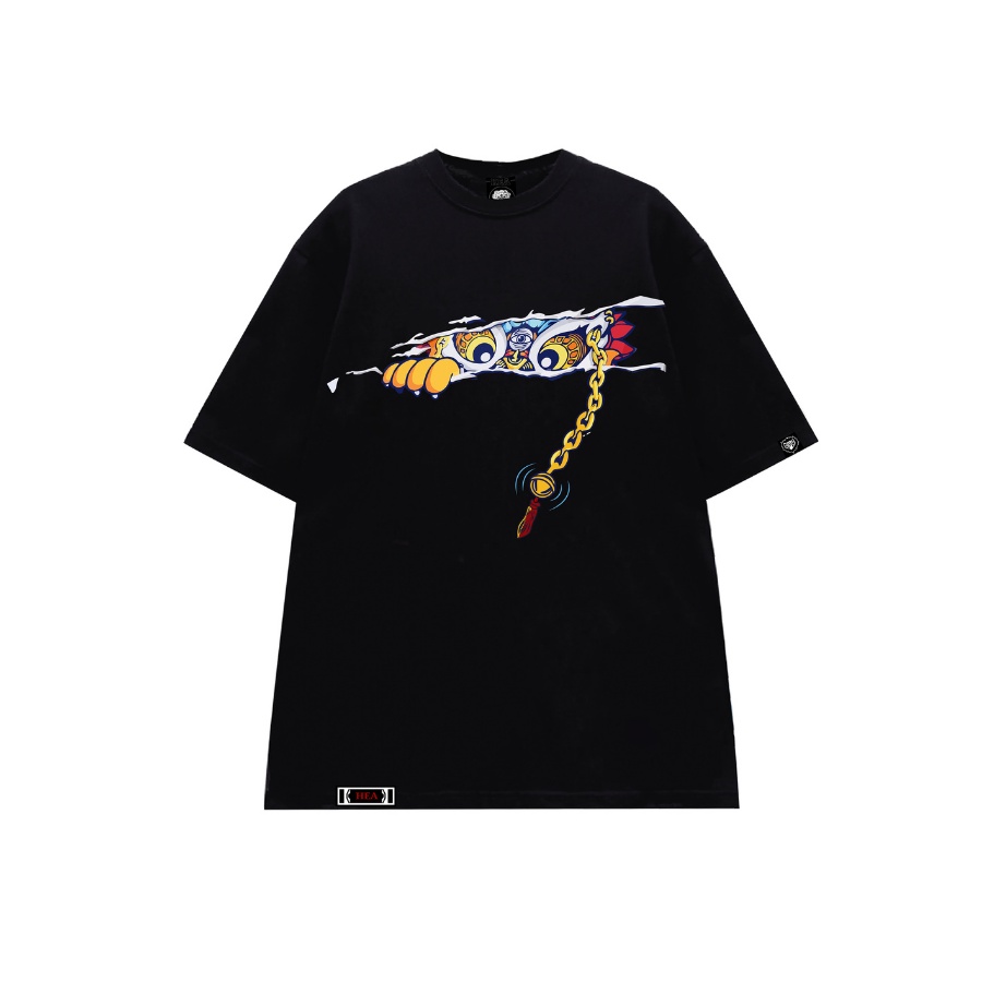 Áo Thun Unisex HEA Stealth Tee Đen Form Rộng Tay Lỡ Streetwear Oversize Cổ Tròn Nam Nữ 100% Cotton - Local Brand HEA