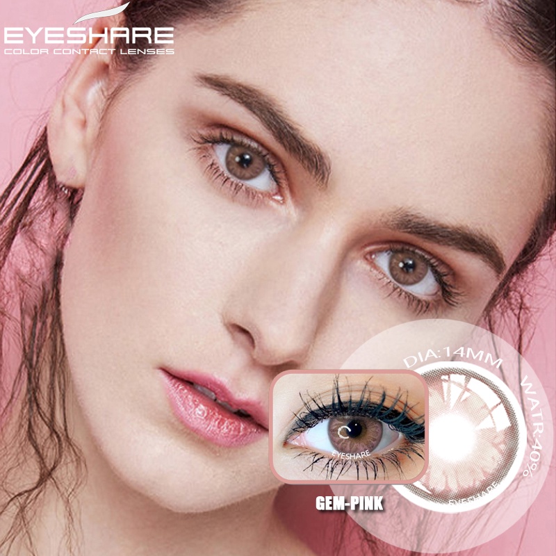 EYESHARE Set 2 kính áp tròng màu sắc tự nhiên thời trang