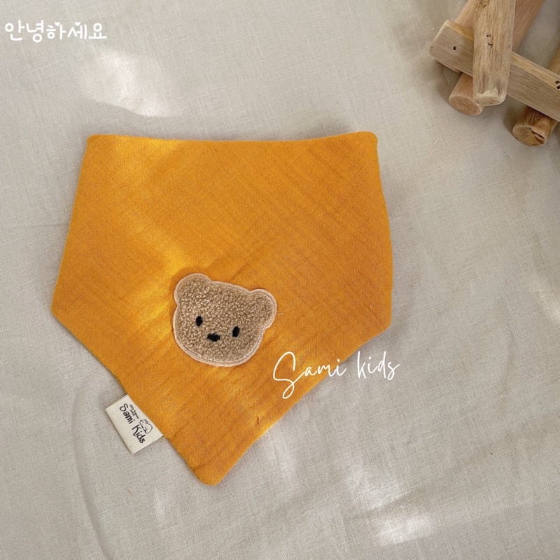 yếm cho bé thêu hình thú đáng yêu Sami Kids