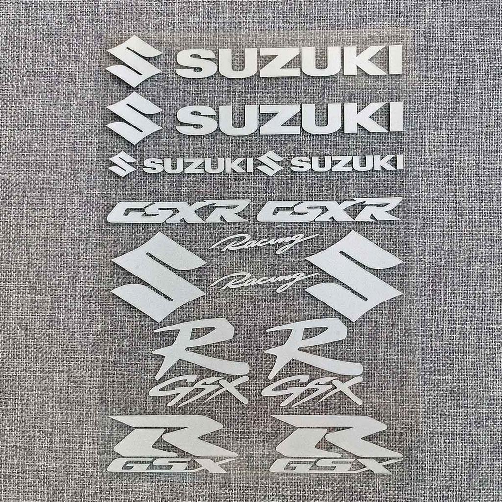 Nhãn dán dạ quang trang trí làm đẹp cho xe mô tô Suzuki