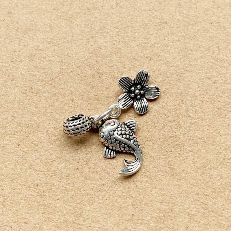 [S925] Charm bạc treo nụ sen - MH318