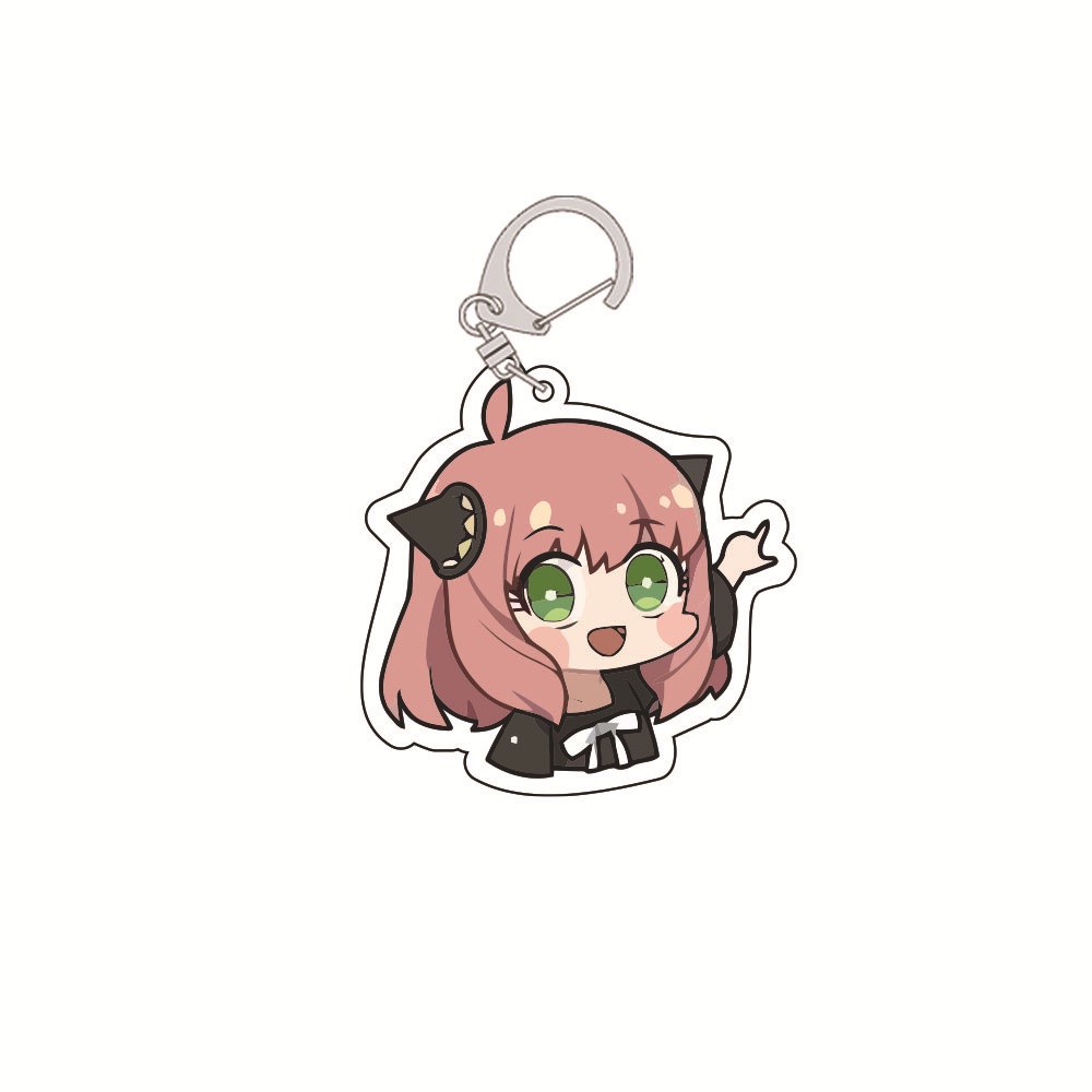 Móc khóa in hình ANYA nhân vật SPY X FAMILY GIA ĐÌNH ĐIỆP VIÊN anime chibi mica trong acrylic