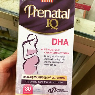 VIÊN BỔ BÀ BẦU PRENATAL IQ BỔ SUNG SẮT VÀ VITAMIN CHO BÀ BẦU(30 viên)