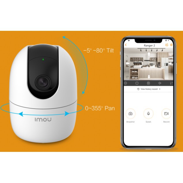 [Mã 77ELSALE hoàn 7% đơn 300K] Camera IP Wifi 4.0MP Ranger 2 IPC-A42P-IMOU