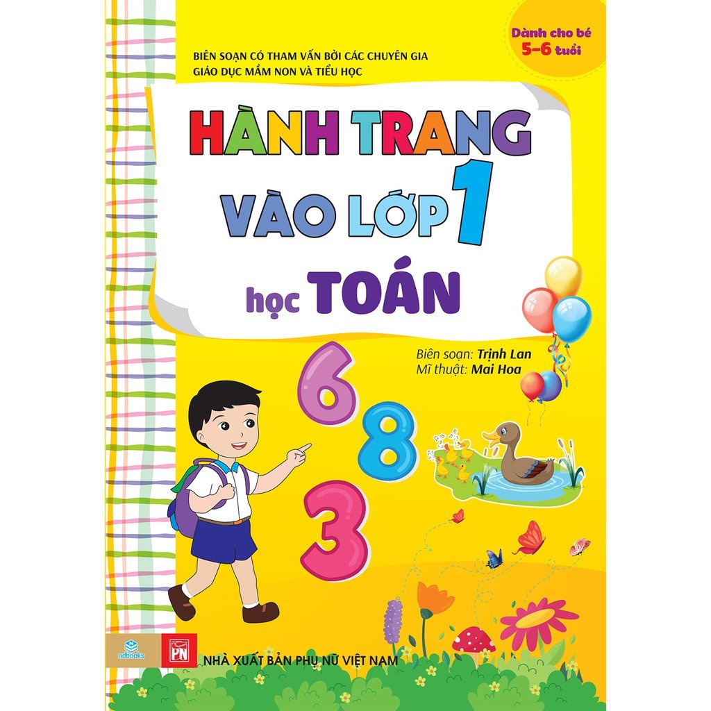 Sách Combo 4 cuốn hành trang vào lớp 1 (Dành cho bé 5 - 6 tuổi) - ndbooks