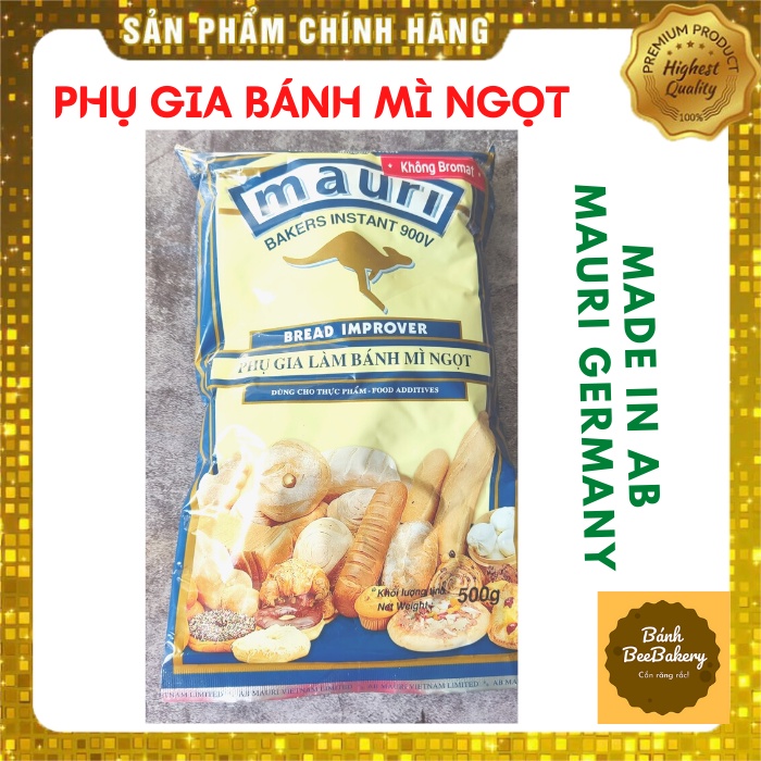 Phụ gia bánh mì NGỌT Mauri [túi zip 50g]