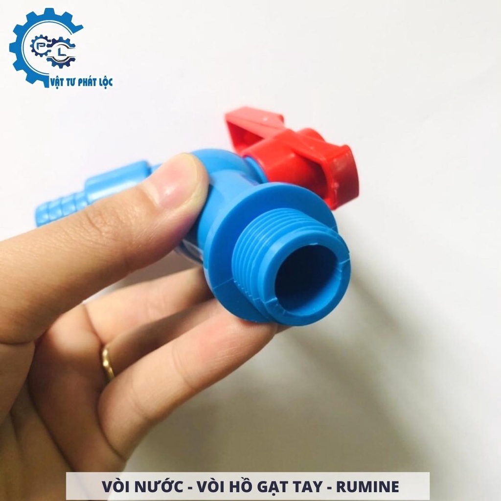 Vòi nước - Vòi hồ gạt tay – Rumine nhựa phi 21, 27