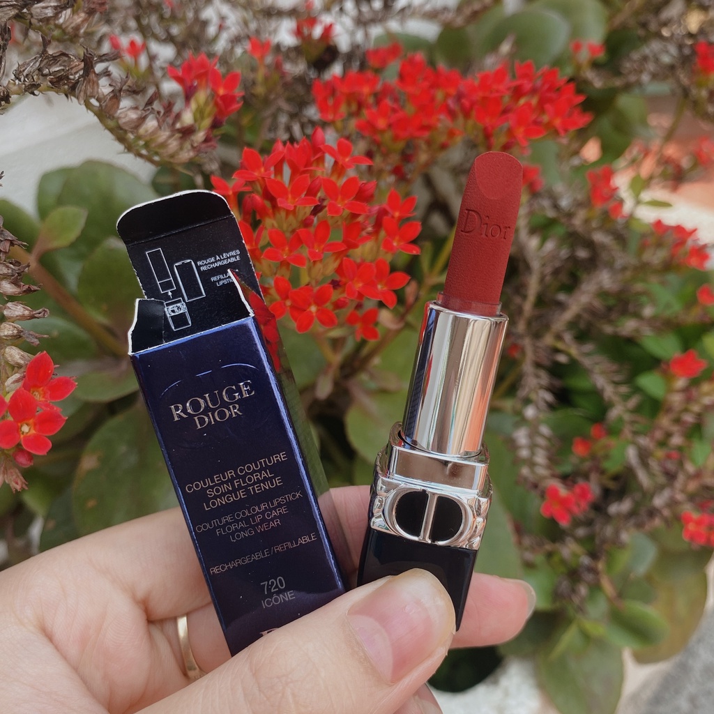 [SALE] Son Dưỡng Dior Addict Lip Glow 2021_Son Dior Rouge Matte Lipstick Full size 3.5g Đủ Bill Bao Check