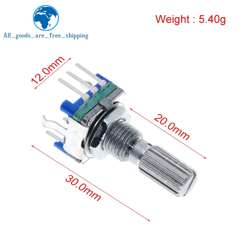 1 Chiết Áp Kỹ Thuật Số 15mm 20mm / Ec11 / 5 Chấu Với Công Tắc