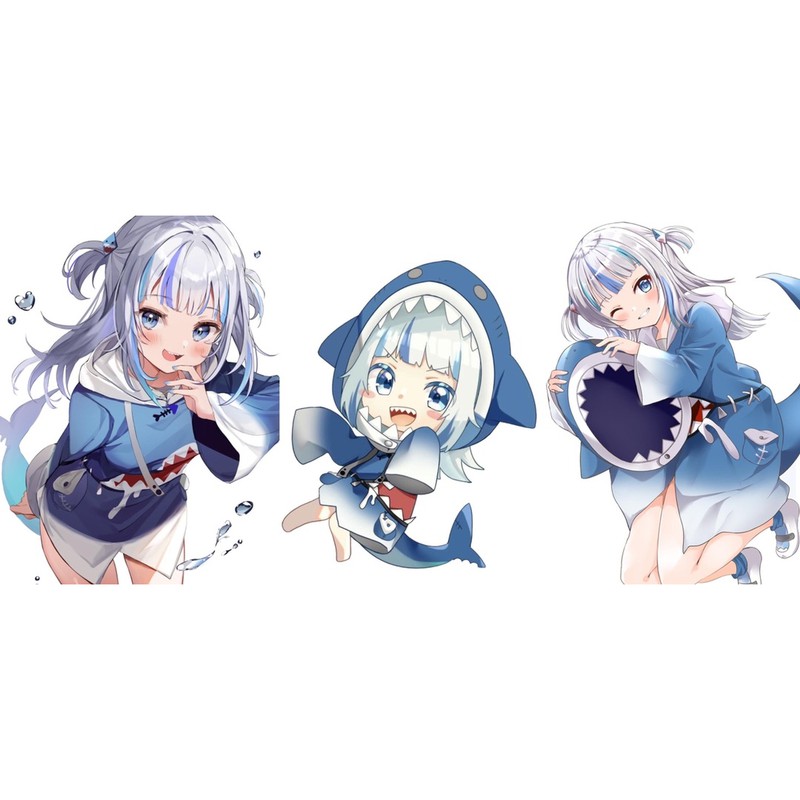 cốc Gawr Gura-Hololive vtuber / cốc in hình vtuber Gawr Gura-Hololive