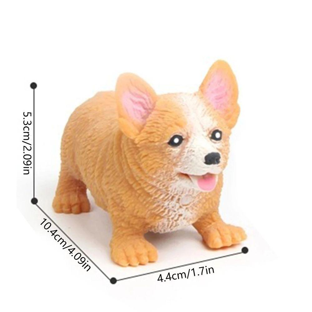 YIYU Đồ Chơi Nắn Bóp Giúp Giải Tỏa Căng Thẳng Hình Chú Chó Corgi Dễ Thương