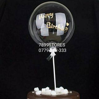 Decal dán chữ lên bong bóng sticker