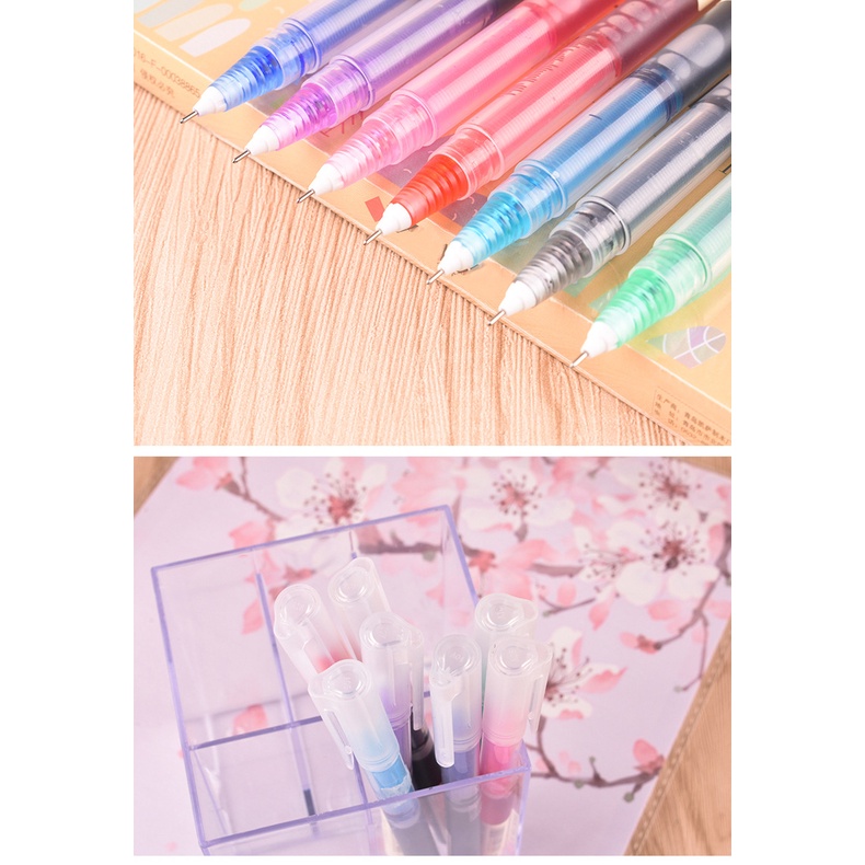 Bút Bi Dạng Lỏng Nhanh Khô T16 Màu Sắc Xinh Xắn bút gel nhiều màu Ruột bút gel bút nhiều màu Bút mực bút bi nước cute bút cute giá rẻ