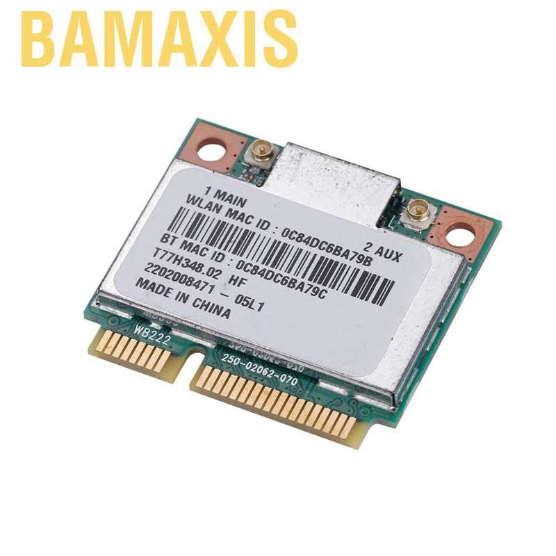 Card Mạng Bamaxis Pci-E 2.4g / 5ghz Ar5B22 300mbps Bluetooth 4.0