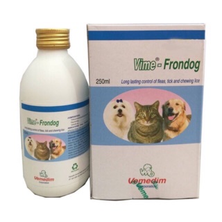 Vime- FRONDOG Thu ốc xịt ve rận cho chó mèo VIME FRONDOG 250ML