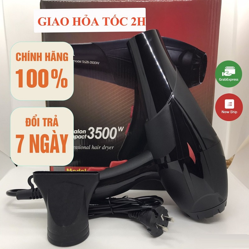 Máy Sấy Tóc  2 Chiều Nóng Lạnh Công Suất Lớn 3500W model 5528