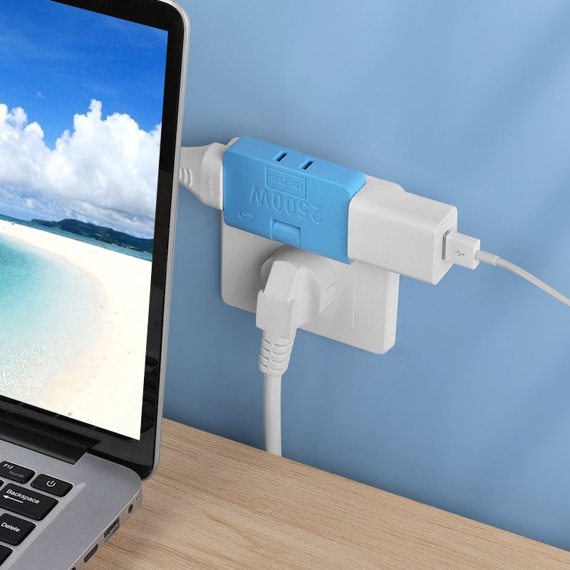 Ổ Cắm Điện Mini Chia 3 Cổng Chịu Tải Cao Tiện Lợi (c9)
