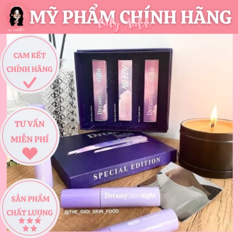 SET MERZY DREAM LATE NIGHT 3 MÀU MỚI M15-M16-M17 SIÊU HOT MỚI RA MẮT LÀM QUÀ TẶNG SIÊU XINH MEONOOW STORE🐰💕🎀