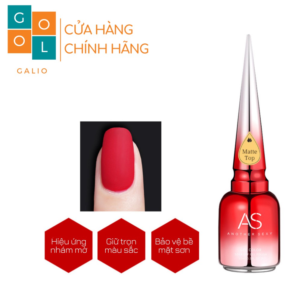 Sơn gel Base- Top AS chai mới 15ml [CHÍNH HÃNG]