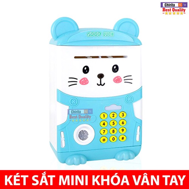 Két Sắt Mini Thông Minh Mã Số hình thú nhiều màu đẹp, dễ thương giúp bé tập tiết kiệm Song Nguyên