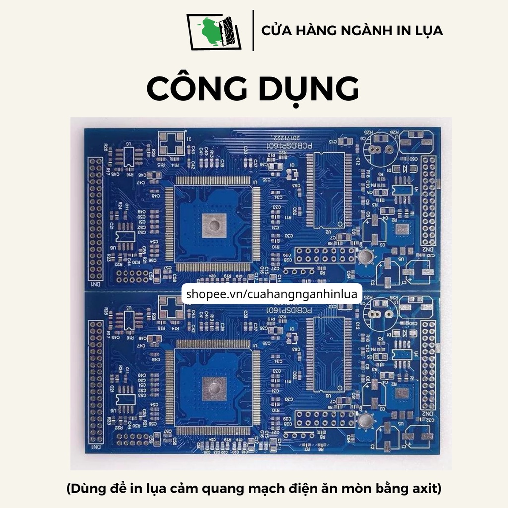 Mực in lụa cảm quang trên mạch điện ăn mòn bằng Axit