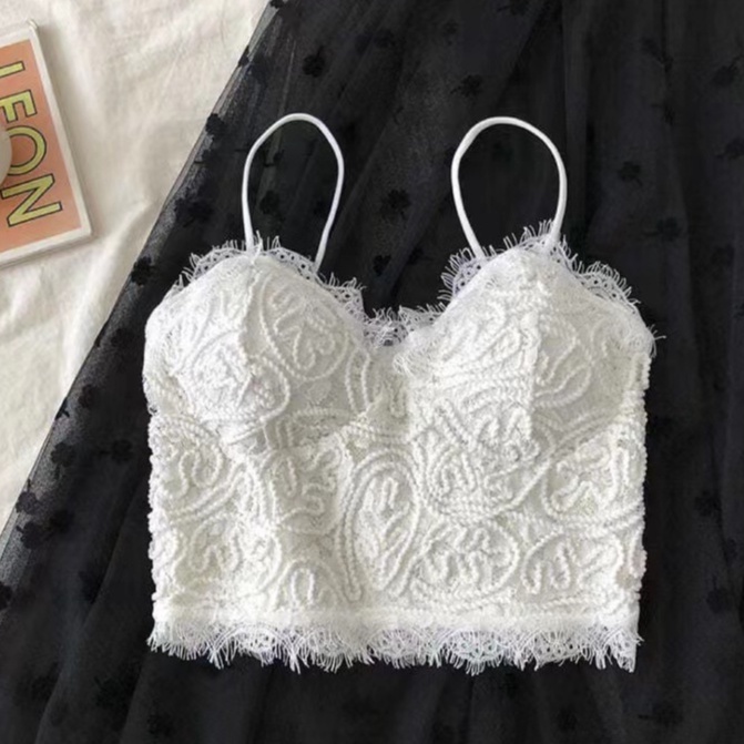 Áo Bra Ren Họa Tiết Nổi Quảng Châu  ,co dãn thoáng mát ,Cực sang chảnh - alohashop91