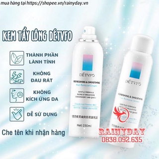 Kem tẩy lông triệt lông nách chân tay mặt bikini vùng kín vĩnh viễn cho nam nữ dạng xịt