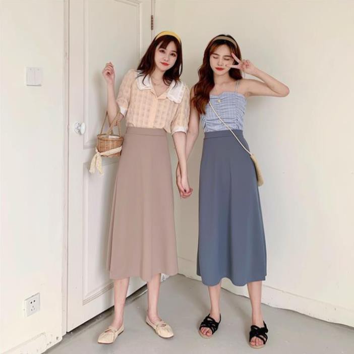 Chân Váy Dài, Chân Váy Midi Chữ A Lưng Cao Màu Trơn Hợp Thời Trang - HINO | BigBuy360 - bigbuy360.vn