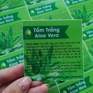 In tem túi zip tắm trắng