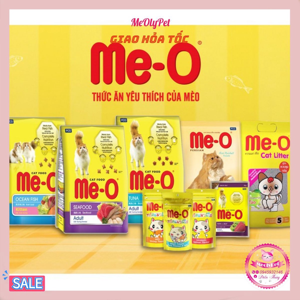 [Đủ 3 vị] Thức ăn Me-O gói 350g ⭐