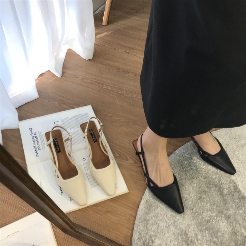 Giày cao gót IELGY mũi nhọn kiểu Pháp thời trang cho nữ