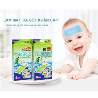 Miếng dán Cooltana giúp hạ nhiệt,hạ sốt ,giảm đau.