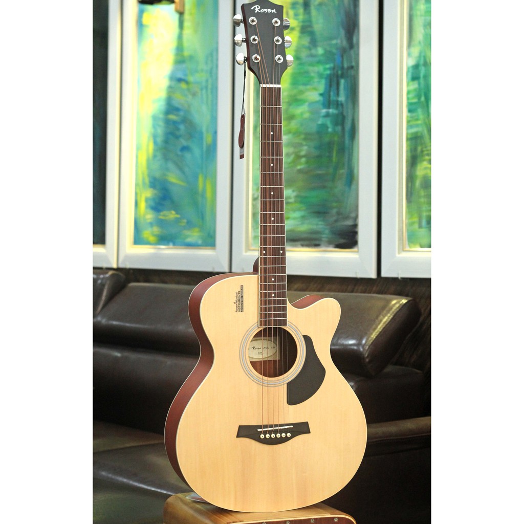 Đàn Guitar Acoustic Rosen G11NA-A +Tặng khóa học đàn của Guitarist Hiển Râu và đầy đủ phụ kiện