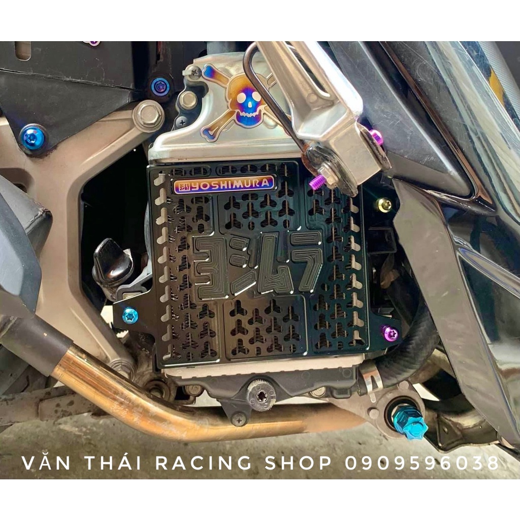 Che két nước nhôm CNC YOSHIMURA gắn xe Vario , Click  , AB125/150 , Shmode , SH việt , PCX ...