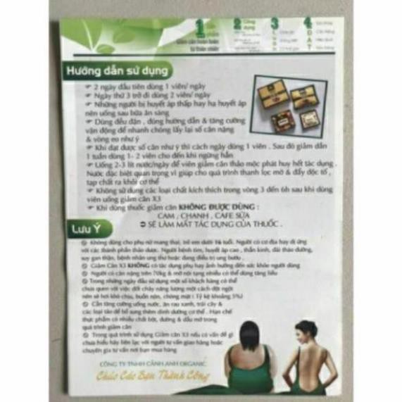 GIẢM CÂN SLIM X3 ( Tặng kèm Detox ban đêm) giảm cân hiệu quả gấp 3 lần