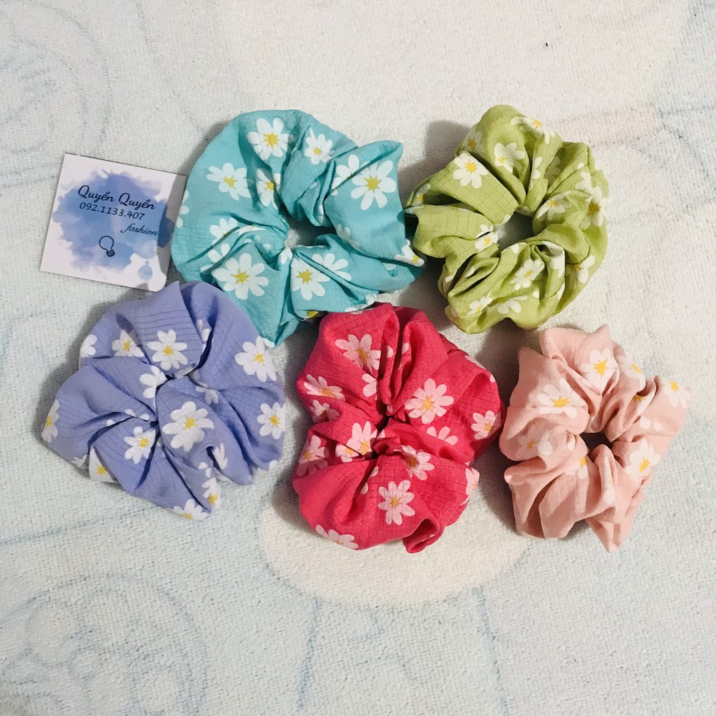 Crunchies cột tóc xinh / cột tóc xinh chất vải đẹp siêu xinh