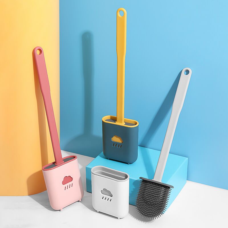 Chổi Cọ Nhà Vệ Sinh Chà Bồn Cầu Có Khay Treo Dán Tường Cây Chà Nhà Tắm Đa Năng Cọ Vệ Sinh Bồn Cầu Bàn Chải Chà Toilet