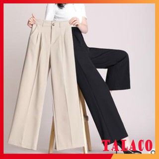 Quần ống rộng vải mềm 🌸Quần ống rộng dáng dài lưng thon cát Hàn- TALACO