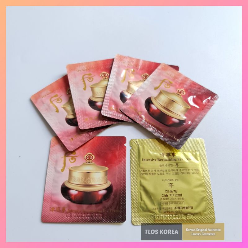 Gói Sample Kem mắt Whoo đỏ Jinyulhyang eye cream 1ml